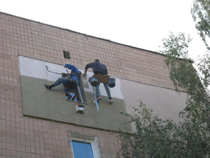 Теплоизоляция стен снаружи.