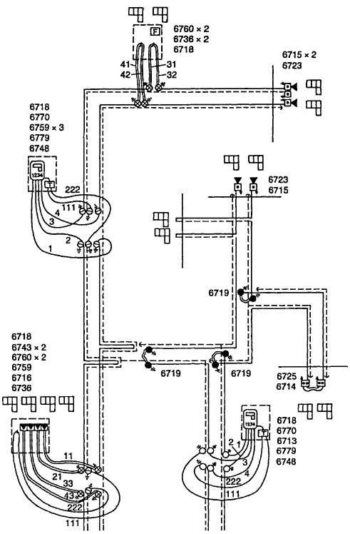 Монтажная схема системы аварийной сигнализации
