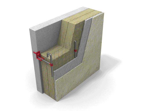 Тяжелая штукатурная теплоизоляция фасада.