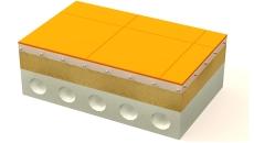 Теплоизоляция пола по бетонному основанию включая стяжку.