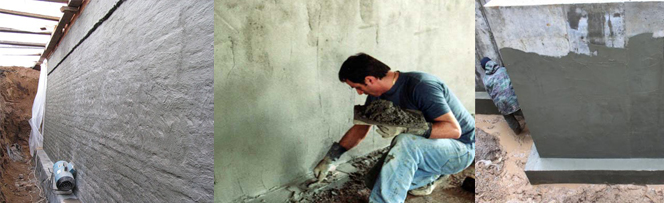 Штукатурная гидроизоляция.